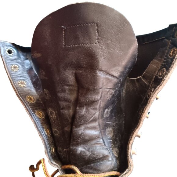 Vintage Red Wing 919 Green Sole 8.5 E Lineman Boots 12 6 code 1976 - Picture 13 of 15